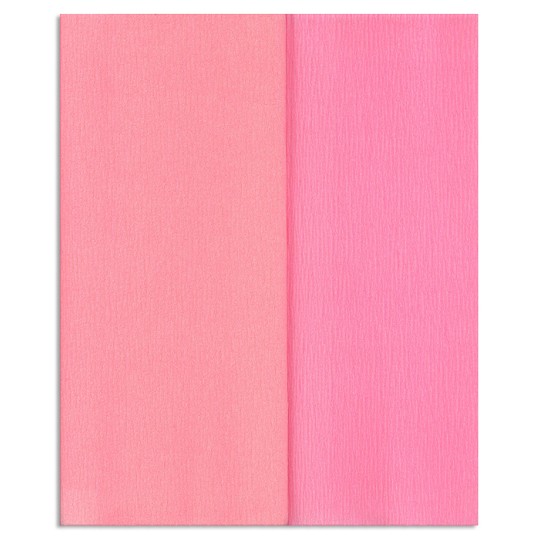 Gloria Doublette Double Sided Crepe Paper from Germany ~ Rose and Pink